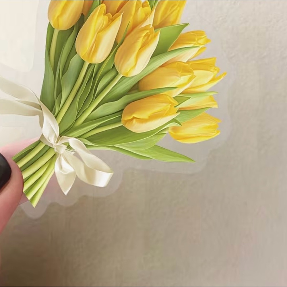 50 Colorful Tulip Flower Stickers Springtime Garden Florals - Picture 10 of 13